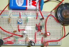 دائرة مكبر صوت باستخدام IC555