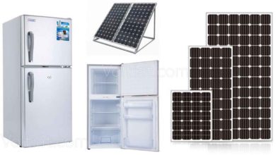 كم لوح شمسي نحتاج لتشغيل الثلاجة