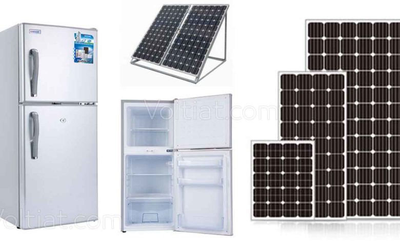 كم لوح شمسي نحتاج لتشغيل الثلاجة