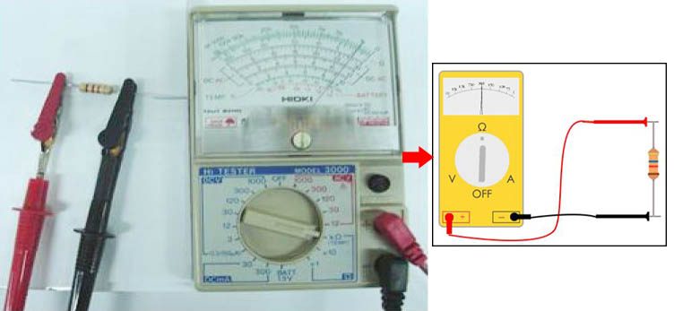 قياس المقاومة الكربونية باستخدام جهاز الآفوميتر