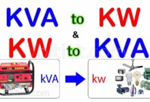 الكيلو فولت أمبير (kVA) كم يساوي من الكيلو واط (kW)