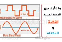 الفرق بين الموجة الجيبية النقية والمعدلة