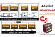 كيف توصيل البطاريات بالنظام الشمسي