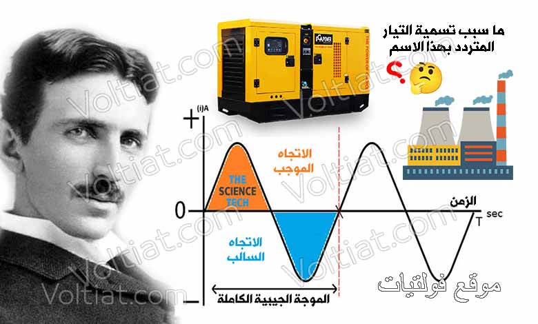 ما سبب تسمية التيار المتردد بهذا الاسم؟