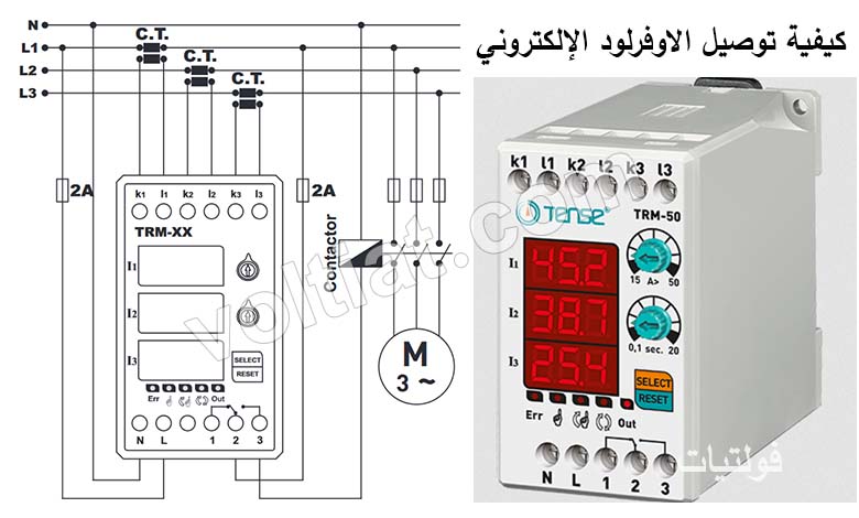 طريقة توصيل الاوفرلود الإلكتروني