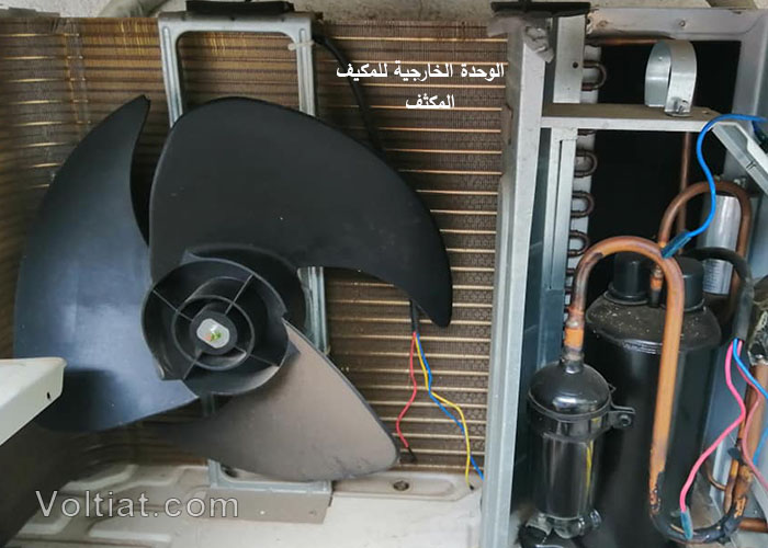 lمكثف الوحدة الخارجية لجهاز التكييف السبليت