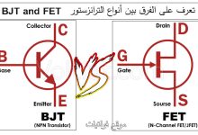 ما هو الفرق بين ترانزستور BJT وFET