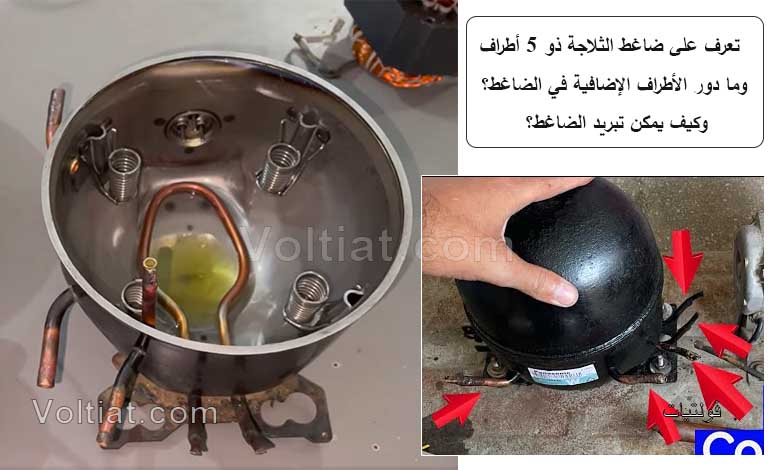 شرح الضاغط ذو 5 مواسير