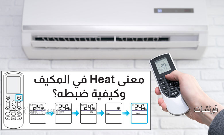 معنى كلمة Heat في ريموت المكيف