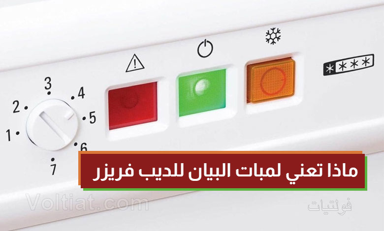 شرح لمبات بيان الديب فريزر
