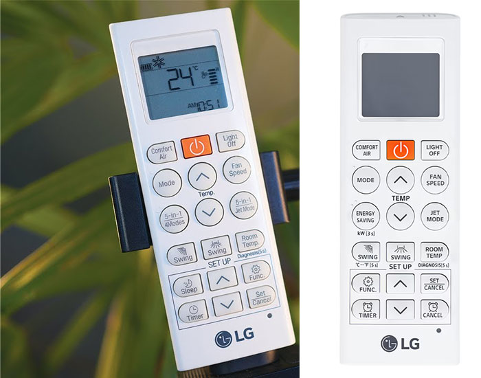 شرح ريموت مكيف LG