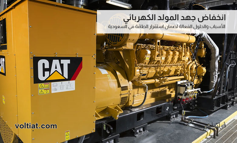 انخفاض جهد المولد الكهربائي الأسباب والحلول المقترحة