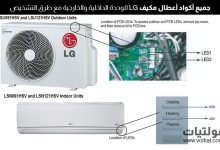 أكواد أعطال مكيف LG
