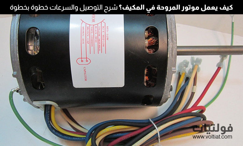 شرح موتور المروحة في المكيف