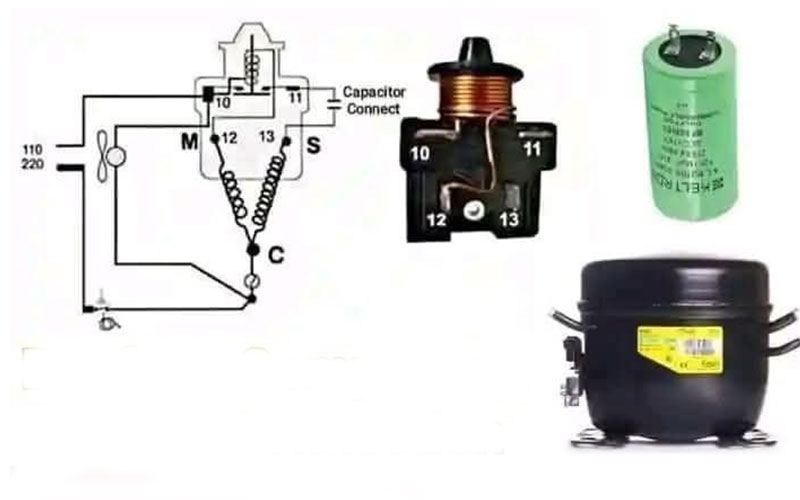 طريقة توصيل ريلاي الكباس بشكل صحيح