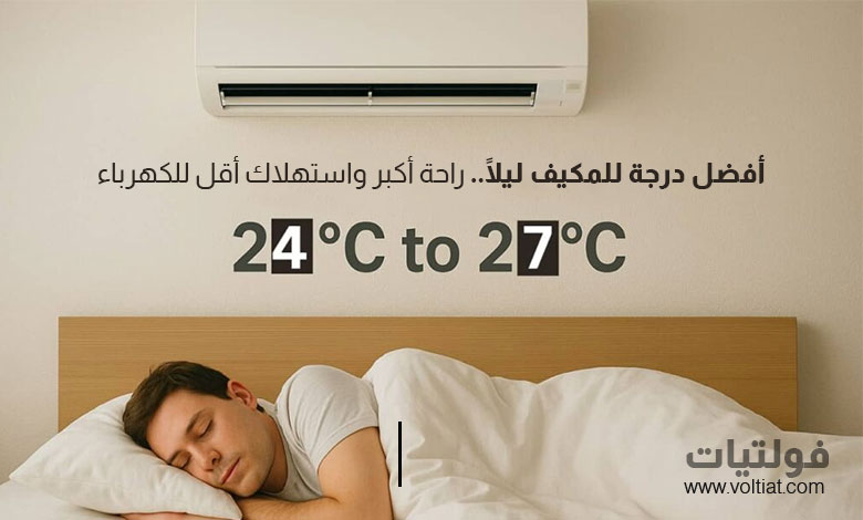درجة الحرارة المثالية للنوم