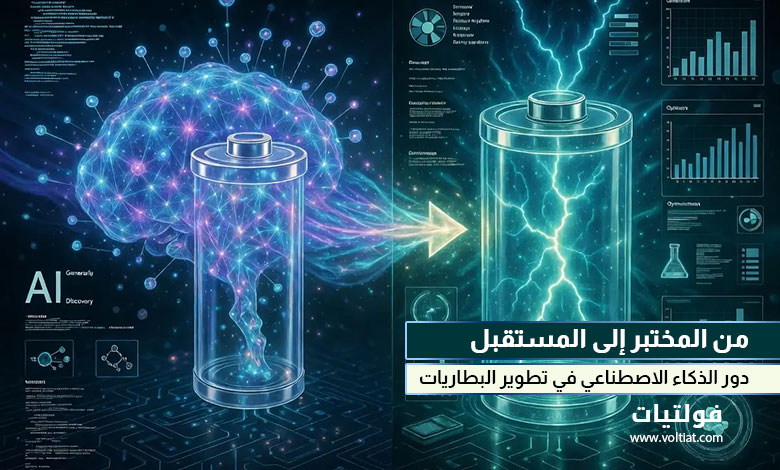 الذكاء الاصطناعي في تطوير البطاريات