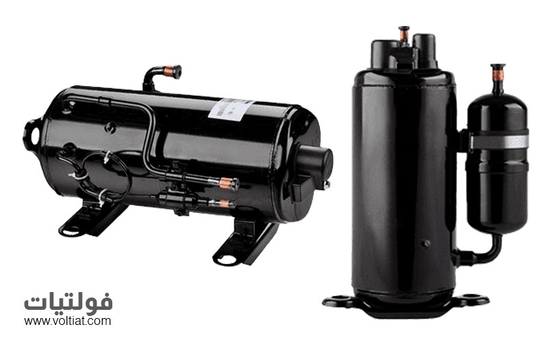 الضاغط الدوار (Rotary Compressor)