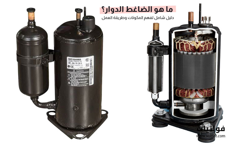 الضاغط الدوار