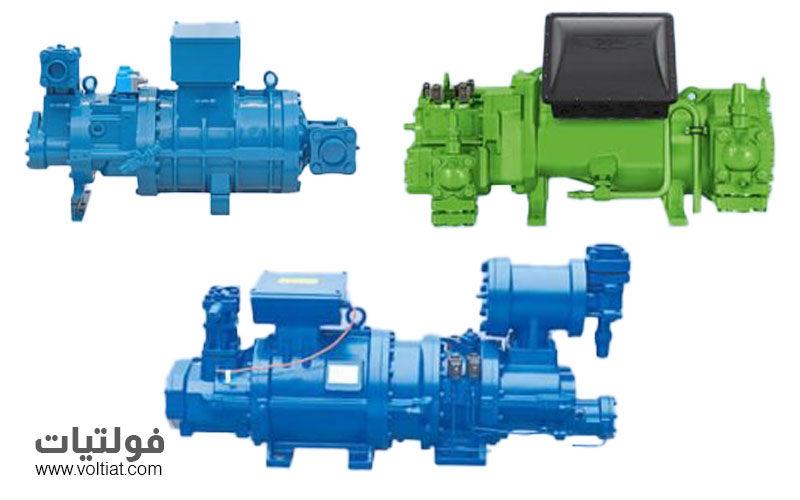 الضاغط اللولبي (Screw Compressor)