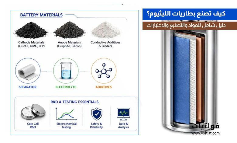 دليل صناعة بطاريات الليثيوم