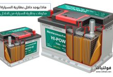 مكونات بطارية السيارة من الداخل