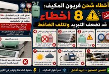 أخطاء شحن فريون المكيف