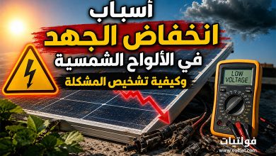 أسباب انخفاض الجهد في الألواح الشمسية وكيفية تشخيص المشكلة