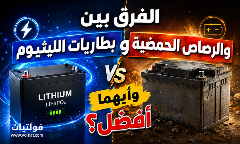 الفرق بين بطاريات الليثيوم والرصاص الحمضية