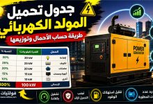 جدول تحميل المولد الكهربائي