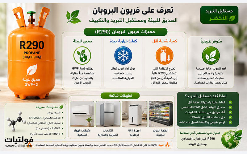 ما هو غاز البروبان المستخدم في التكييف والتبريد