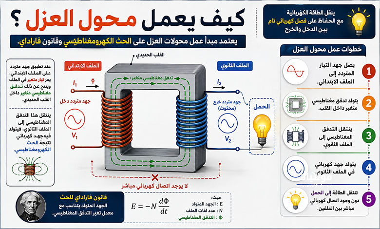 مبدأ عمل محول العزل