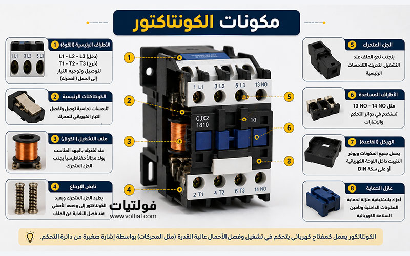 مكونات الكونتاكتور