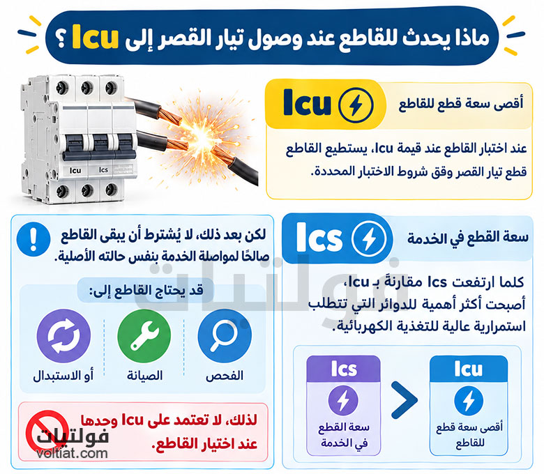 اختبار القاطع عند قيمة Icu
