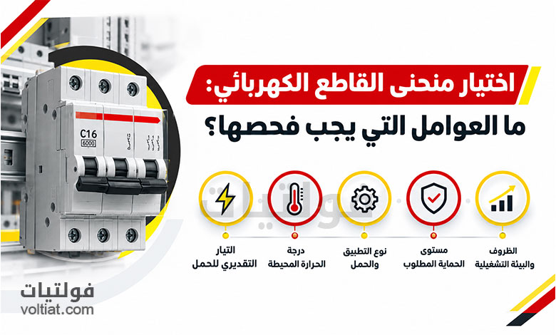 اختيار منحنى القاطع الكهربائي