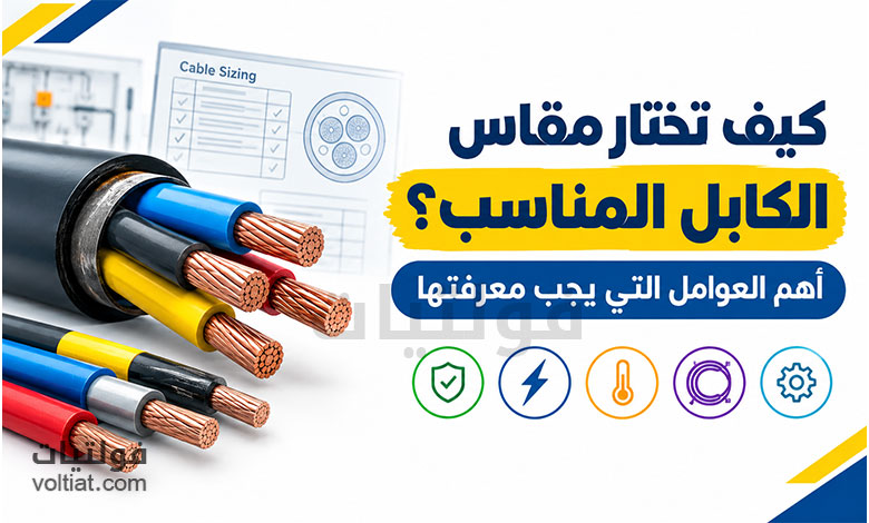 العوامل التي تحدد مقاس الكابل المناسب وكيفية اختياره