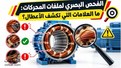 الفحص البصري لملفات المحركات