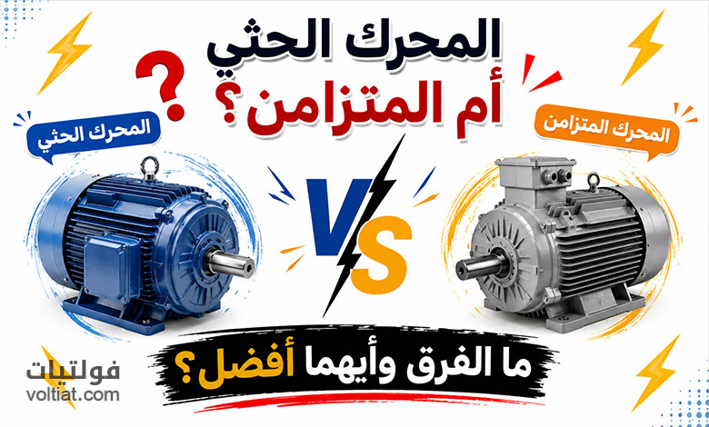 الفرق بين المحرك الحثي والمحرك المتزامن