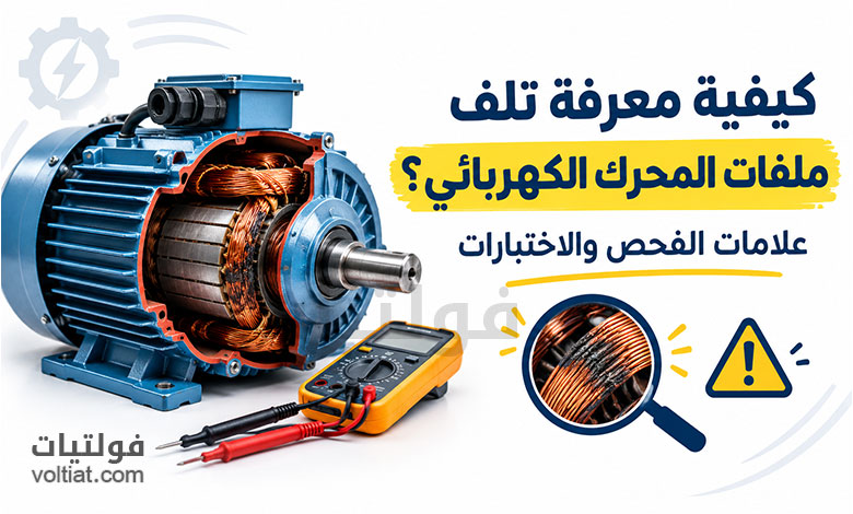 تلف ملفات المحرك الكهربائي