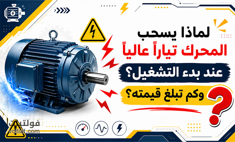 تيار بدء تشغيل المحرك الكهربائي