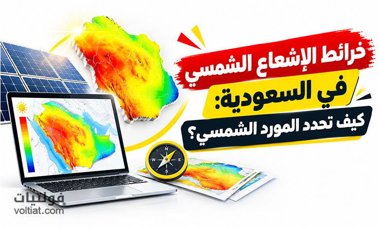 خرائط الإشعاع الشمسي في السعودية