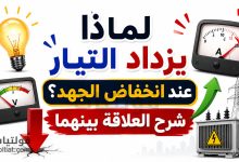 لماذا يزداد التيار عند انخفاض الجهد؟ وما العلاقة بينهما؟