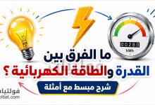 ما الفرق بين القدرة والطاقة الكهربائية؟ شرح مبسط مع أمثلة