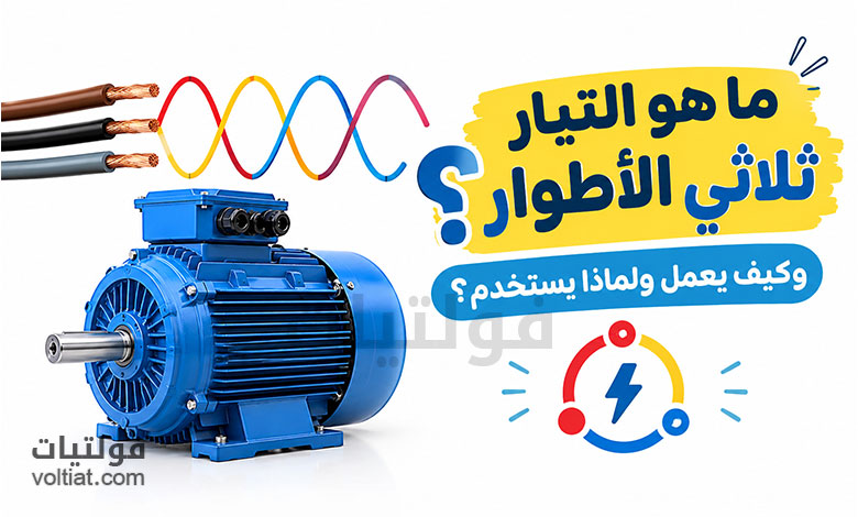 ما هو التيار ثلاثي الأطوار؟ وكيف يعمل ولماذا يُستخدم؟