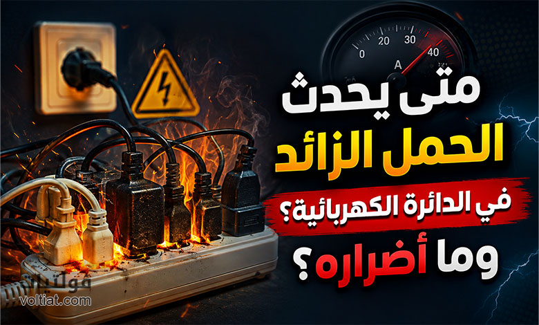 متى يحدث الحمل الزائد في الدائرة الكهربائية؟ وما أضراره؟