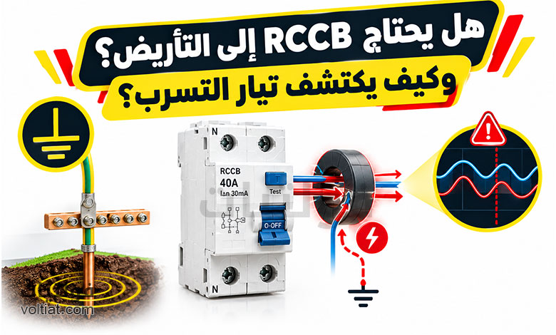 هل يحتاج RCCB إلى التأريض؟ وكيف يكتشف تيار التسرب؟