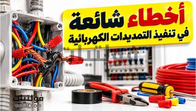 أخطاء شائعة في تنفيذ التمديدات الكهربائية وكيف تتجنبها