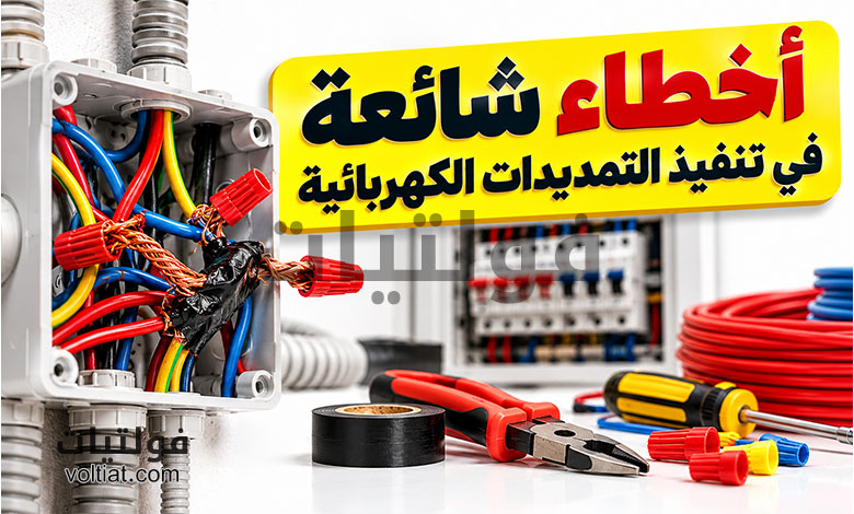 أخطاء شائعة في تنفيذ التمديدات الكهربائية وكيف تتجنبها