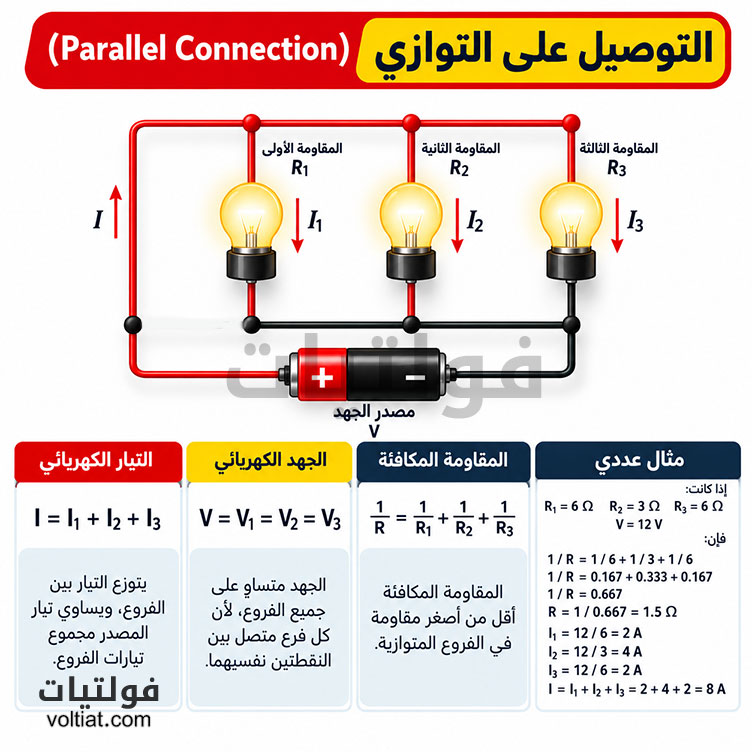 التوصيل على التوازي