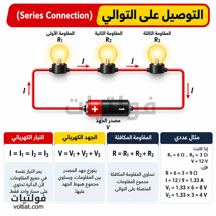 التوصيل على التوالي